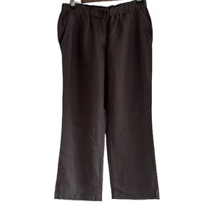Eileen Fisher Tencel Linen Blend Cropped Pants 8